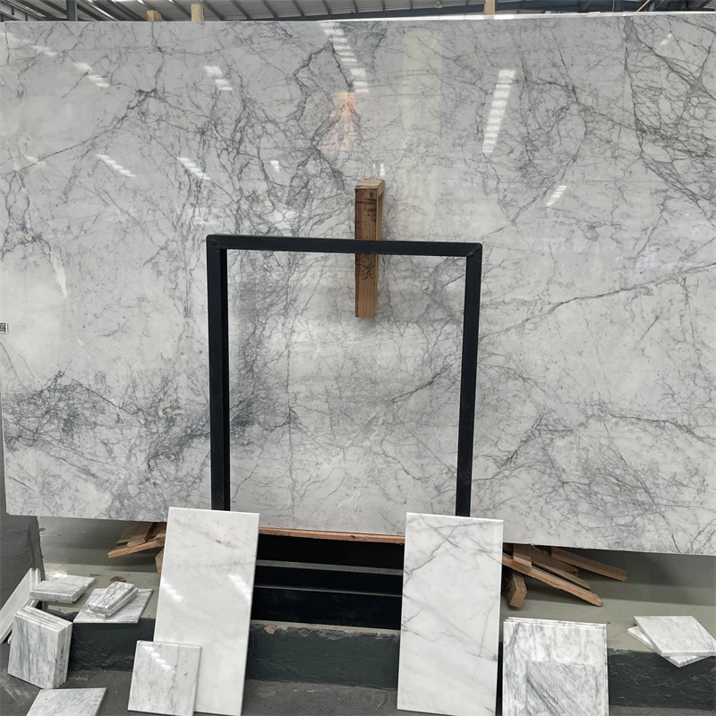 Top Quality Building Material Lilac White Marble Slab For Home Wall Tiles Design White Marble Bookmatch Slab