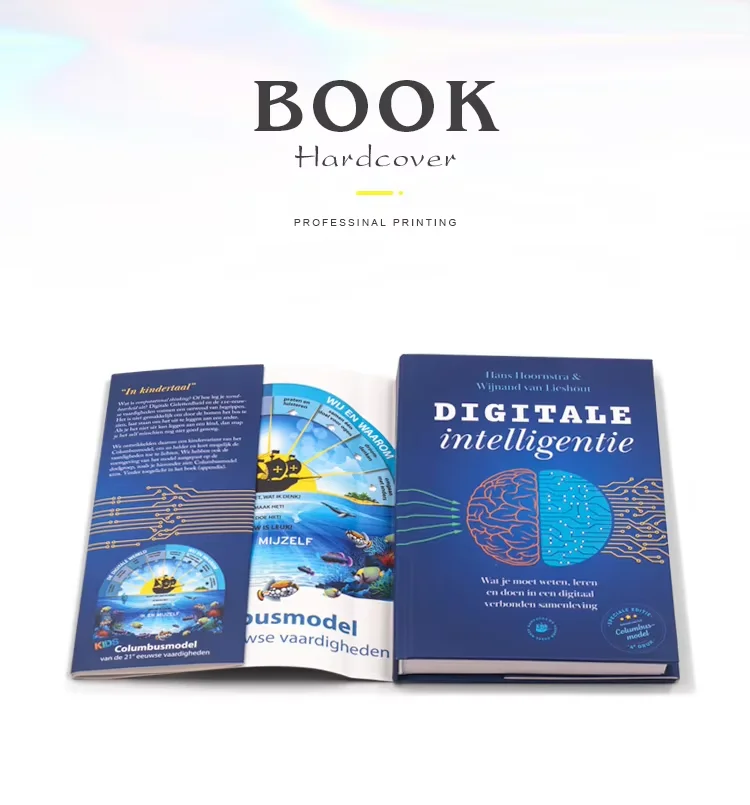 Professional Factory Custom A4 Size Softcover Hardcover Book Printing Perfect Binding on Paper & Paperboard Books Hardcover details