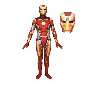Super Hero Cosplay iron Suits for Kids Halloween Carnival Birthday Party Performance Jumpsuit Cosplay Children's Costumes