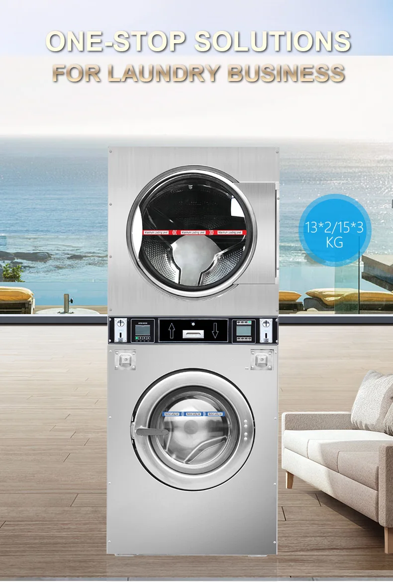 Professional Laundry Machine Commercial Washing Machine And Coin