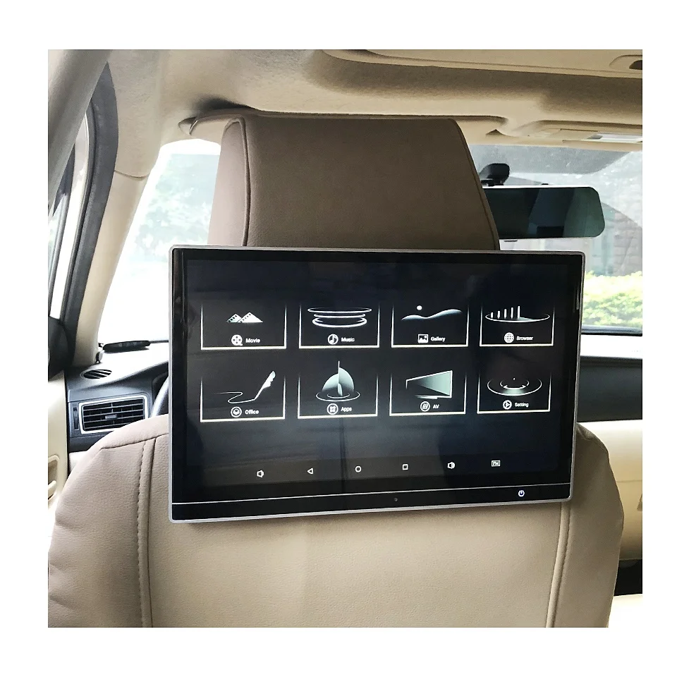 13,3" Android Auto Kopfstütze Monitor IPS FHD 1920*1080 4K Video + 2x Kopfhörer
