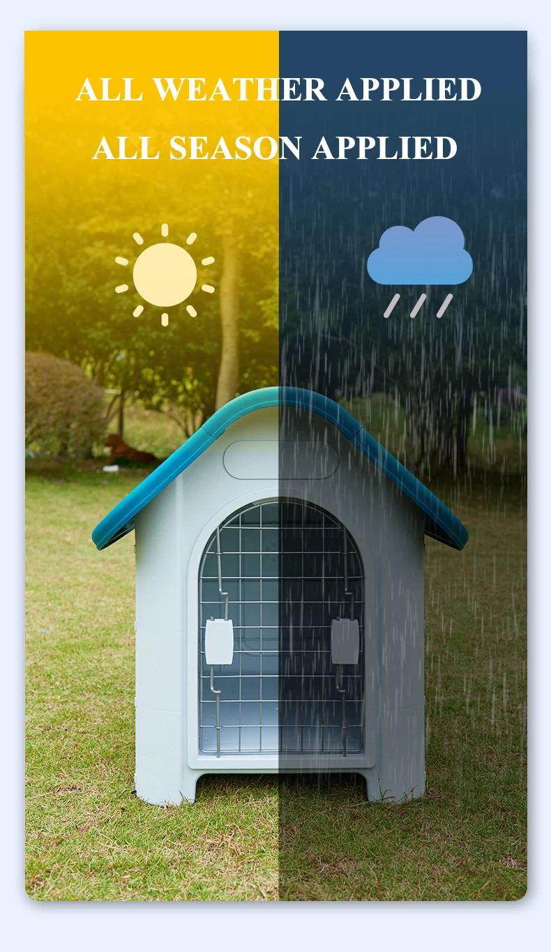 Luxury Pet Series Outdoor Usage Large Size Removable Rainproof Plastic