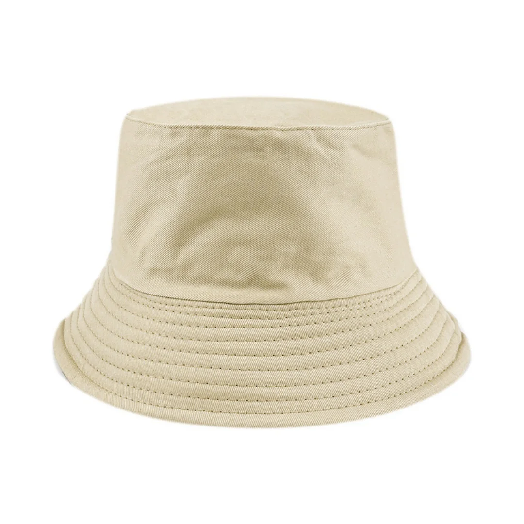 Basic Bucket Hat Simple Solid Color Design Comfortable Breathable Sun Shade Daily Leisure Outdoor Universal