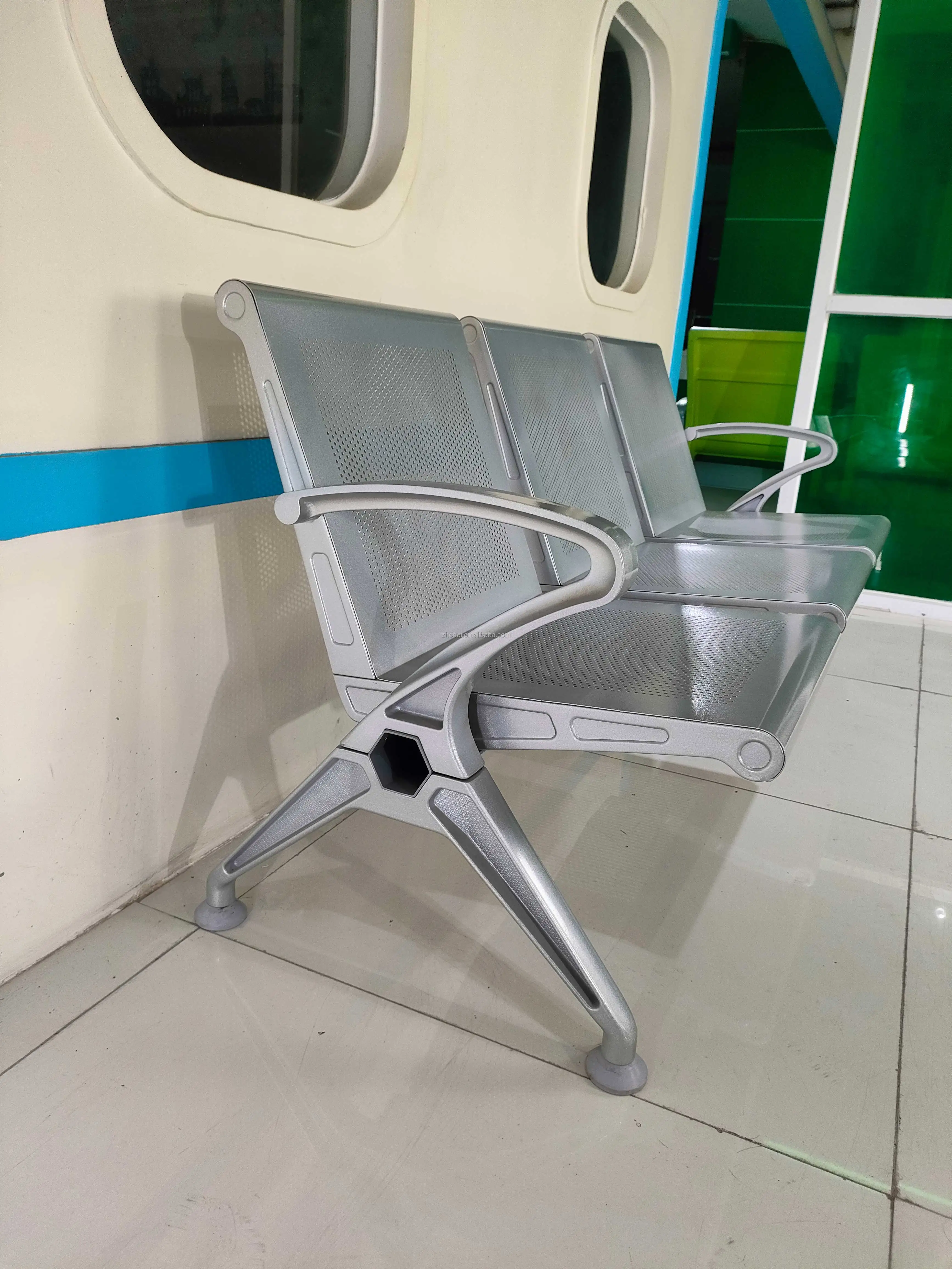 Modern Stainless Steel Multifunction Armchair 5-Year Warranty for Waiting Rooms 1-3 5 Seats for Airport Hospital School Gym Use 5
