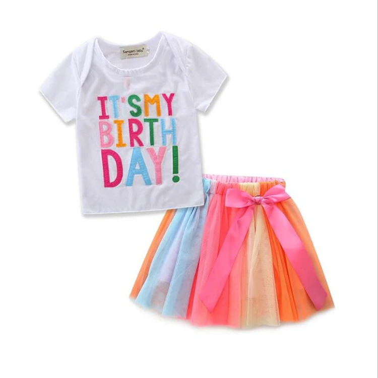 H90016x Summer Fancy Girls T Shirt With 