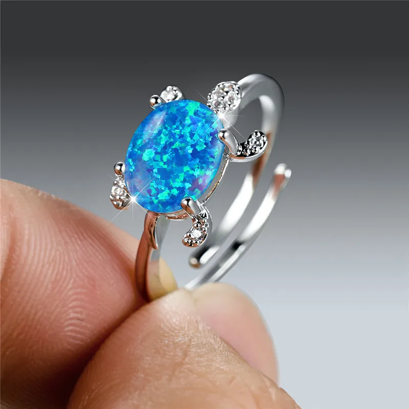 KINGWHYTE Opaal schildpad halsketting 925 sterling zilver