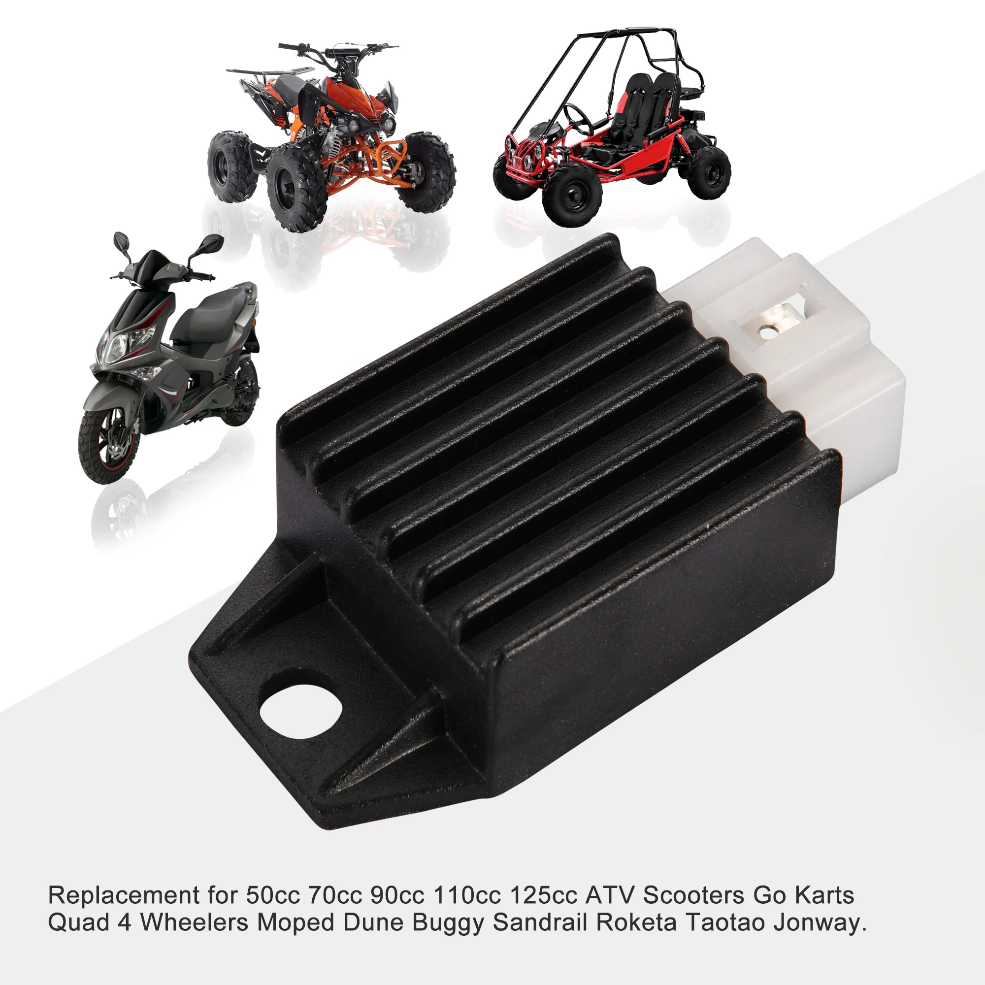 Régulateur De Tension GOOFIT Pour Scooter Dongfang 300cc, CF250cc, CH250cc, ATV, Go Kart