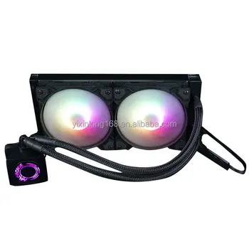 Hot Sale low noise 240MM RGB Lights Heatsink Water Cooling Fan Cooler Cpu Computer Radiator With Controller
