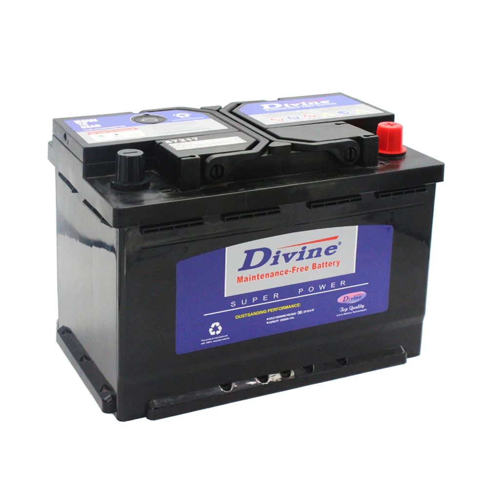 12v 66AH DIN Standard Car on DIVINE Maintenance Free Batteries for Cars