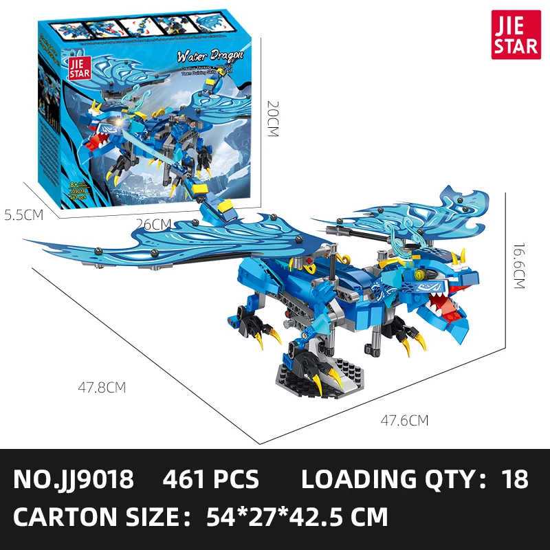 JIESTAR Trending Toys - Build Your Own Ninjago Water Dragon