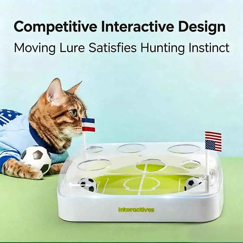 product new electric induction football field cat toy elastic ball hide treat puzzle toy automatic self play boredom relief-0
