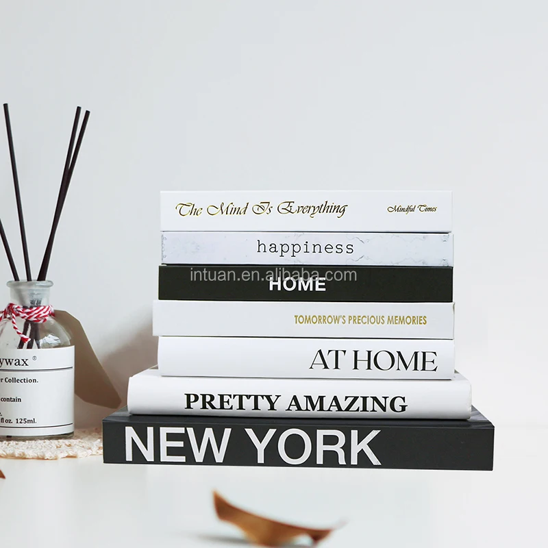 Профессиональные пользовательские пустые декоративные книги искусственные книги для украшения дома Современные