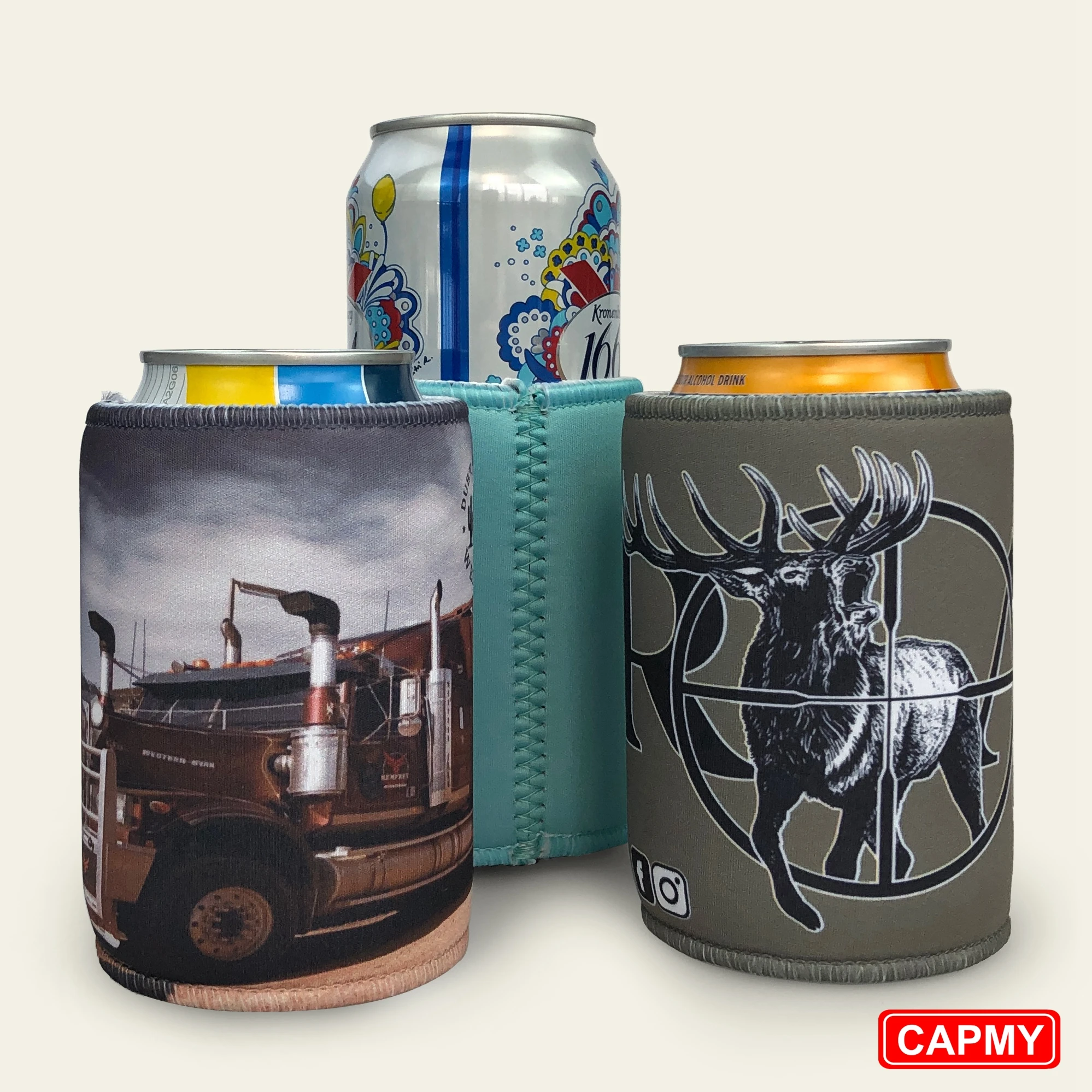 Custom Printed Logo Stubby Cooler Pattern Neoprene Personalized