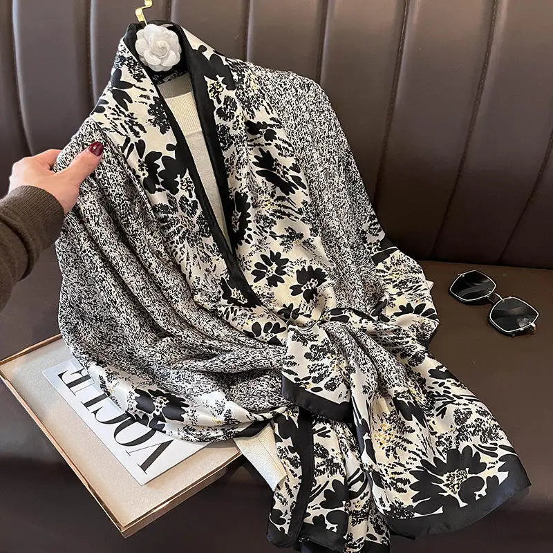 2023 Brand Designer Inspired Printed Hijab Shawl Wraps Women