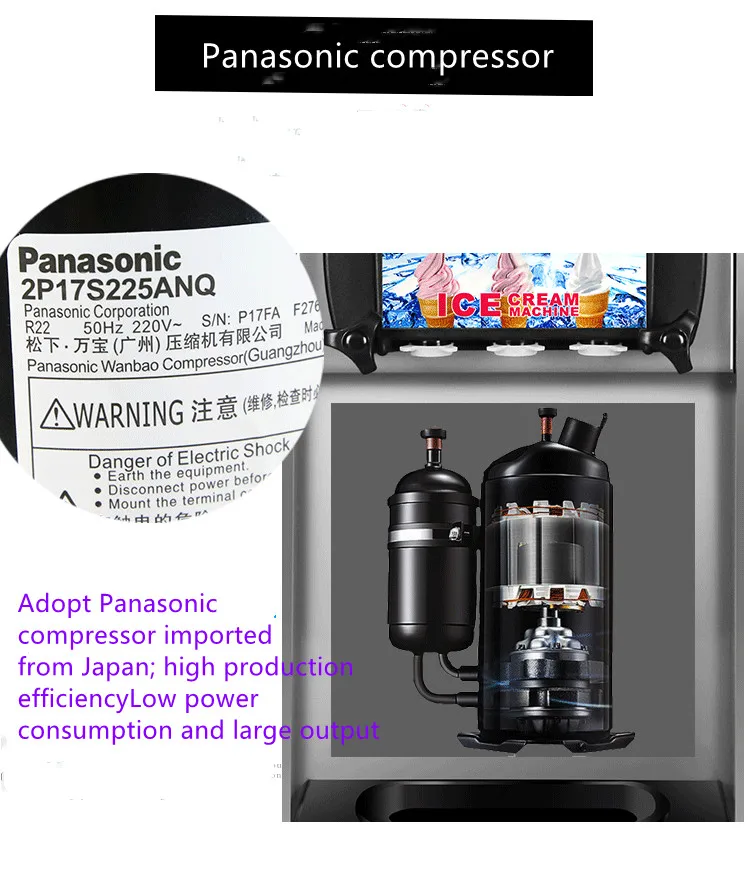Efficient Hommy Ice Cream Machine/cheap Acai Machine Ice Cream Machine