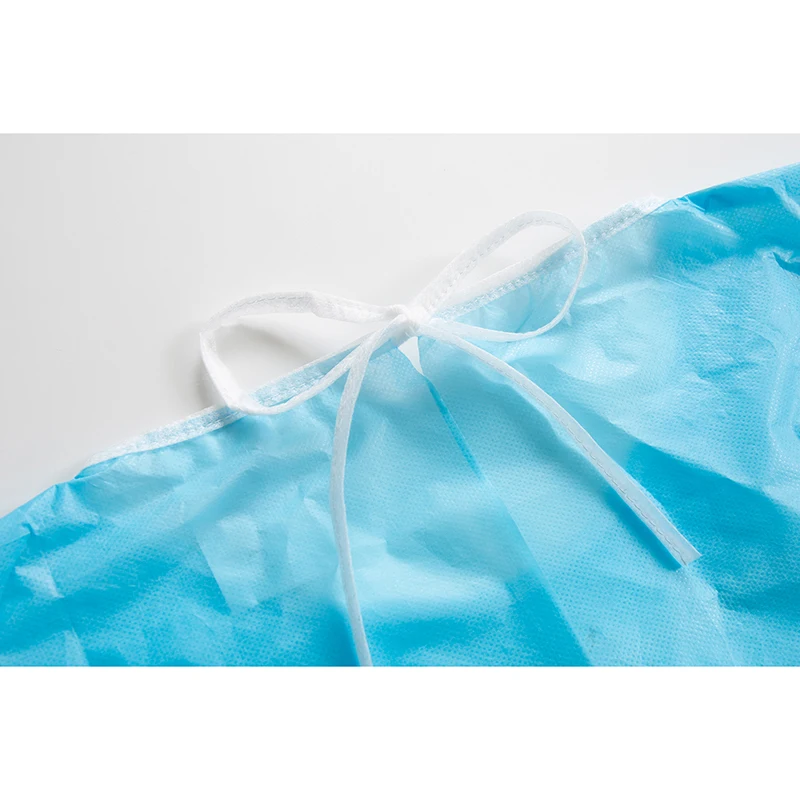 Wholesale Isolation Gown cpe Gowns Disposable Gown CPE Isolation Grown Apron with long Sleeves