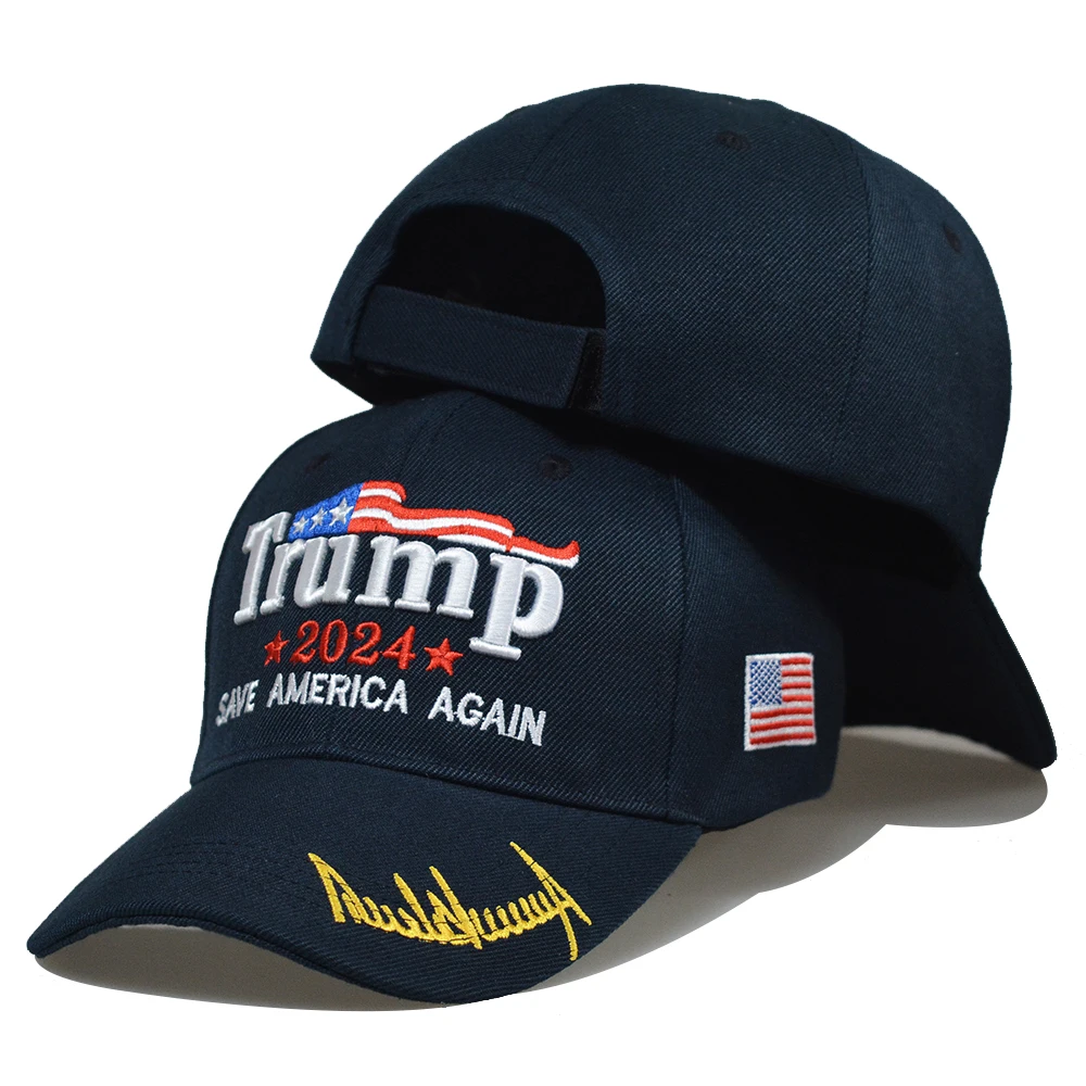 Bestmaple 2024 Donald Trump Take America Back 3D Signature Cap USA Baseball Cap 