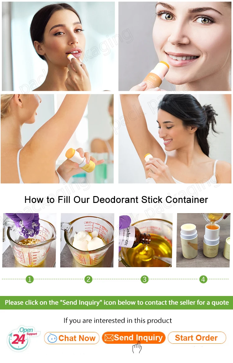 Custom Recycle Biodegradable Deodorant Container Twist Up Paper Tube