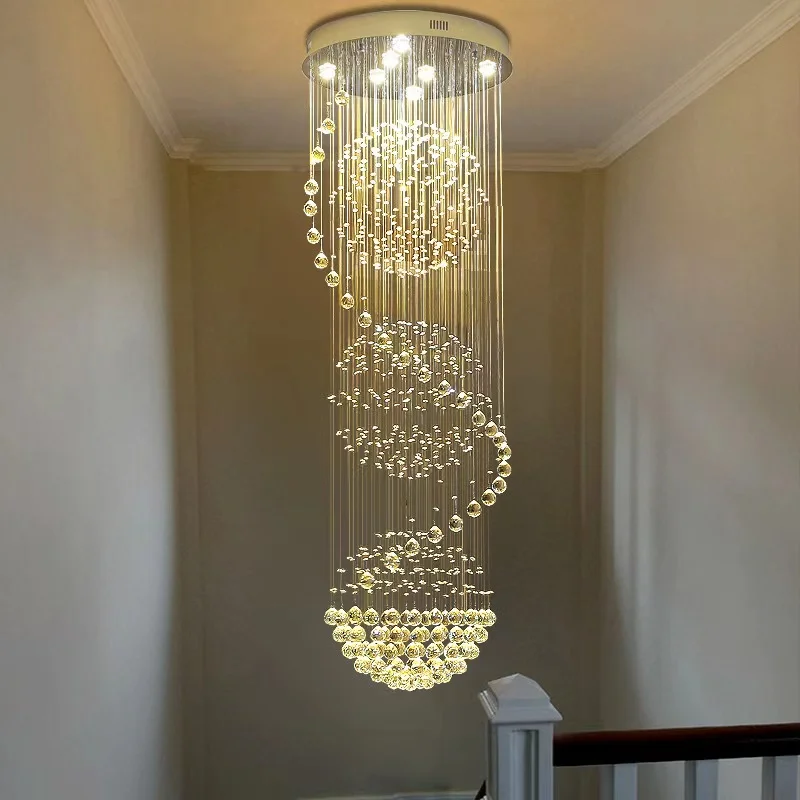 Luxury Modern Chandeliers Customizable High Ceiling Lights