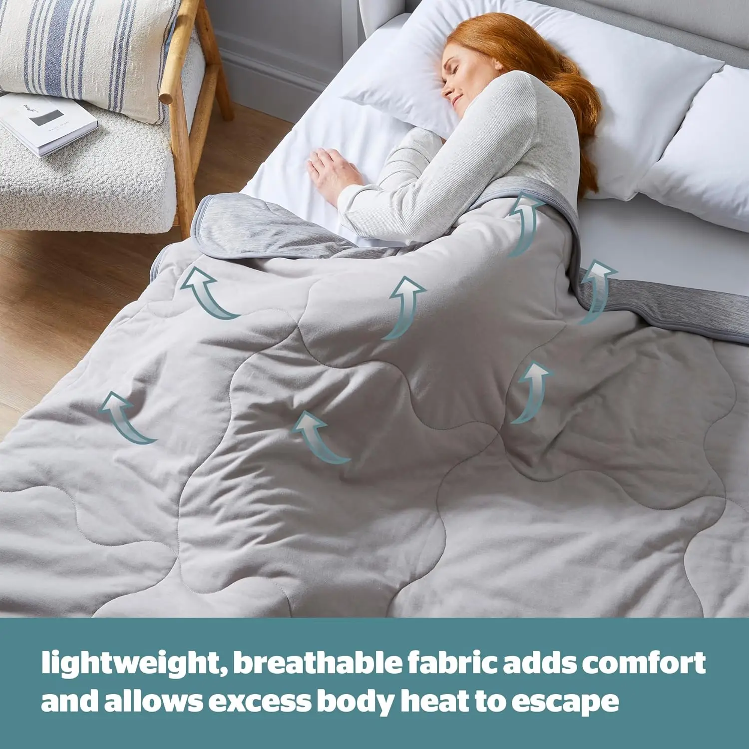 Throw Custom Size Summer Q-Max 0.4 Cooling Double-Sided Cool Soft Cool Blanket Breathable  Cooling Lightweight Comfortable