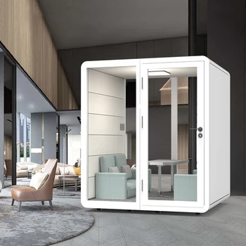 New Arrival Central Lighting System Silent Breeze System Office Capsule Space Pod Soundproof Phone Booth