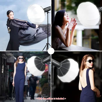 TRIOPO KQ85 85cm Lantern Softbox Spherical Collapsible Soft Box Bowens Mount Studio Photography Video Lighting Accessory 65cm product image