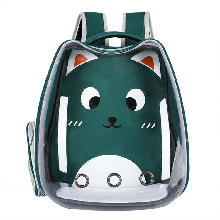 Factory Supply Cat Backpack Large Space Stylish Cat Capsule Transparent Bag High Quality Pets Carrier Portable Bags Kitten