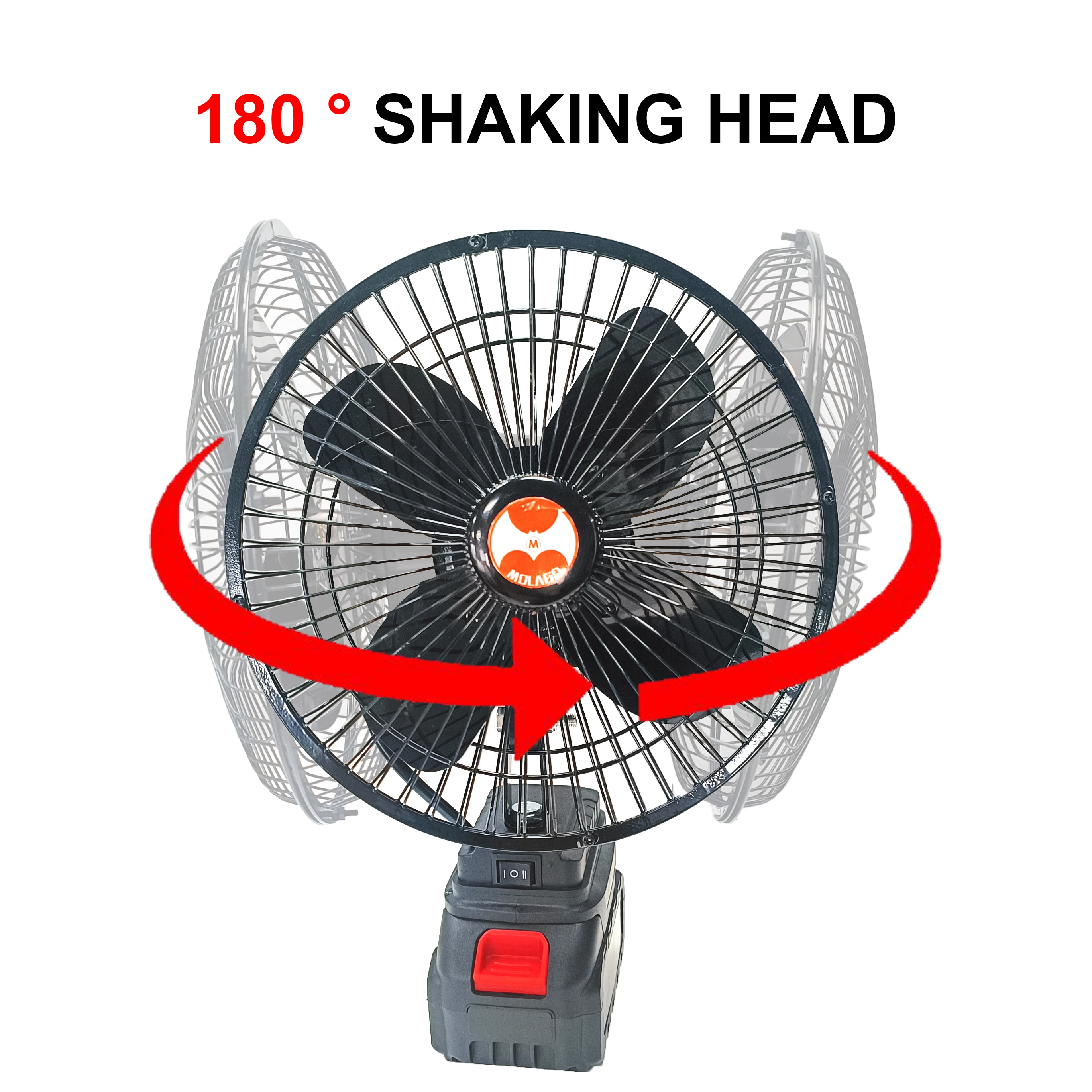 Portable Fan Silent Operation USB Charging Fan 8" Inch Rechargeable Floor Fan