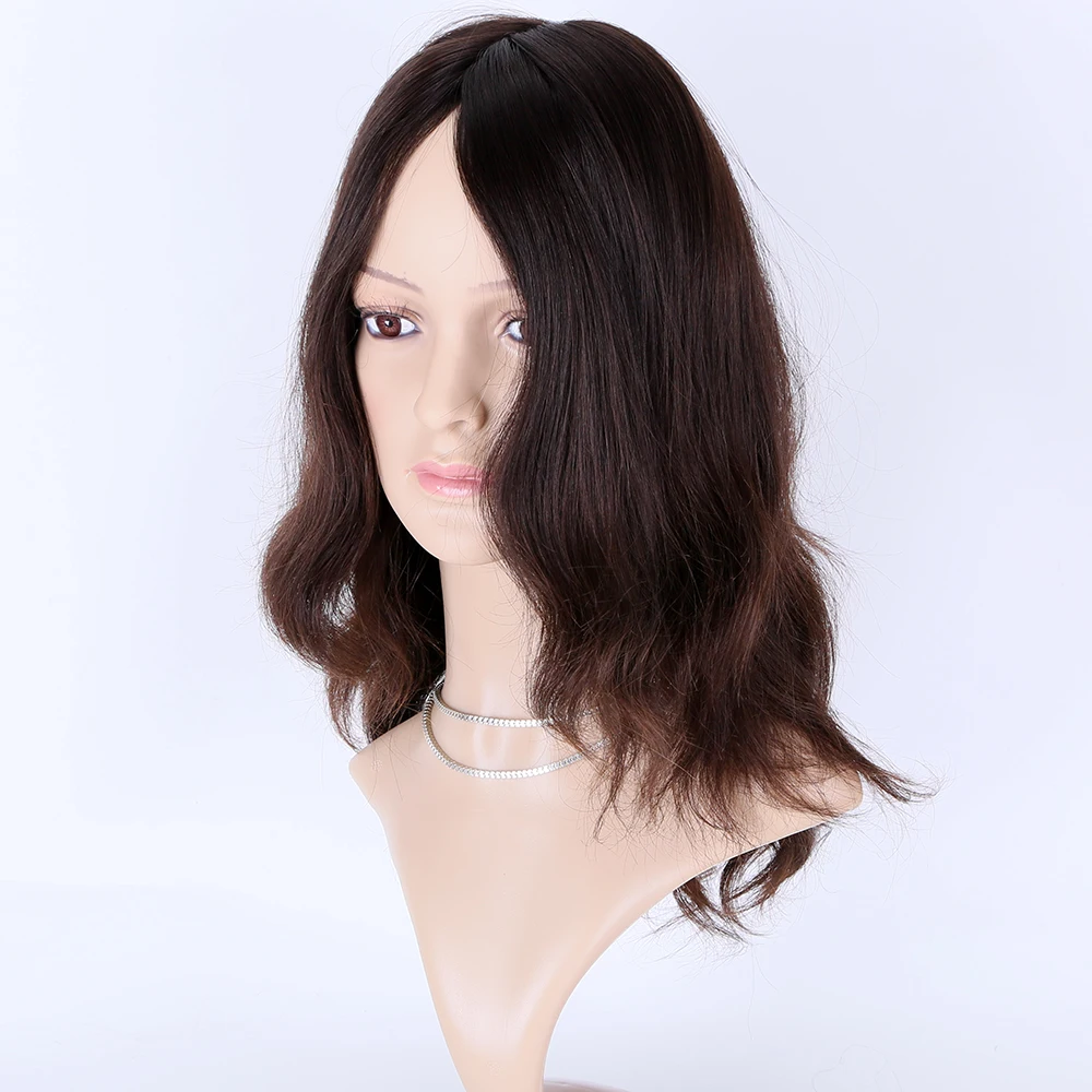 new arrival 100% human hair jewish  wigs super hair quality double drawn grade natural hair natural brown