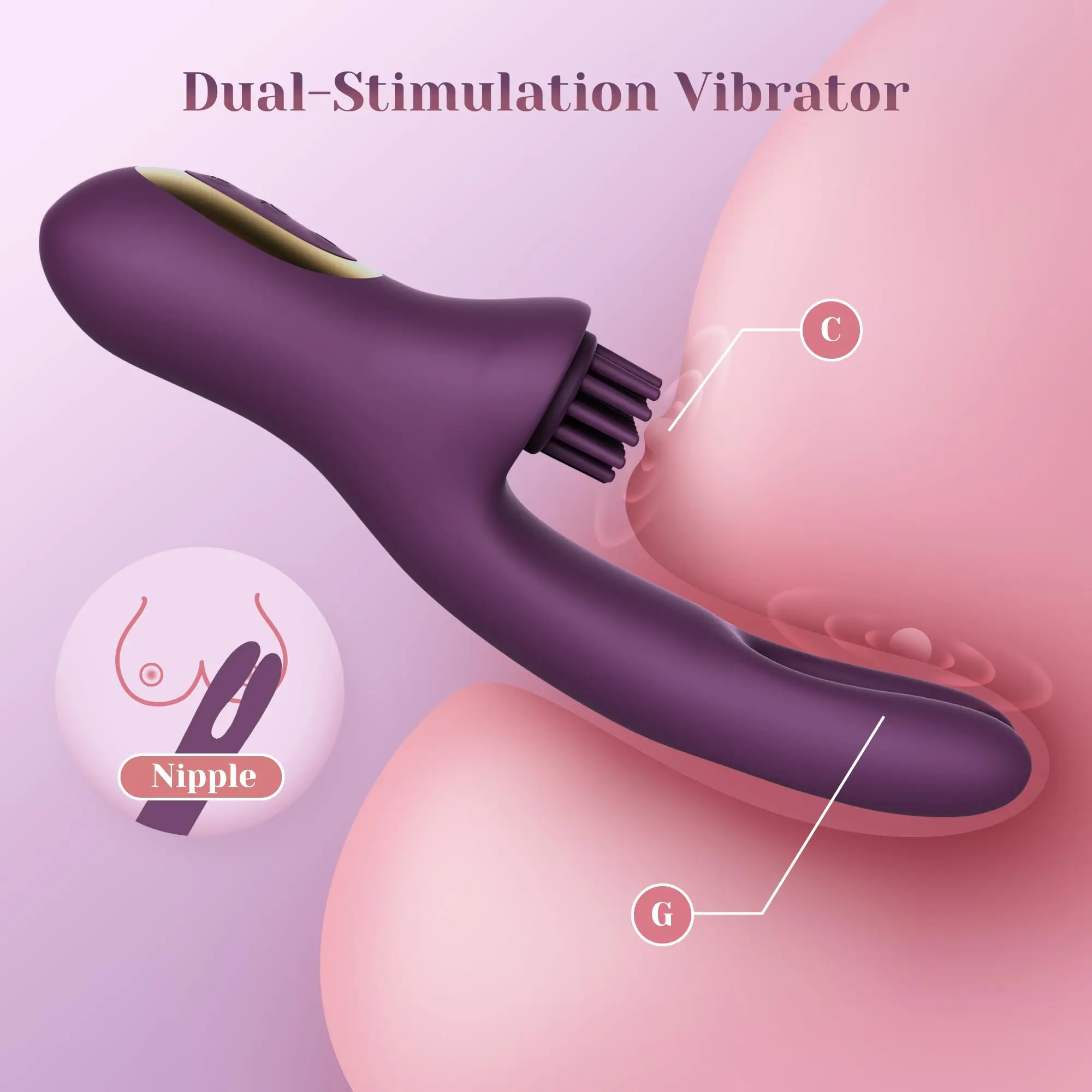 Finger-Vibrator für Frauen: Masturbations-Sexspielzeug, Komm-Her-G-Punkt-  und Klitoris-Kitzler, Kaninchenvibrator für Weibliches und Paare-Vergnügen