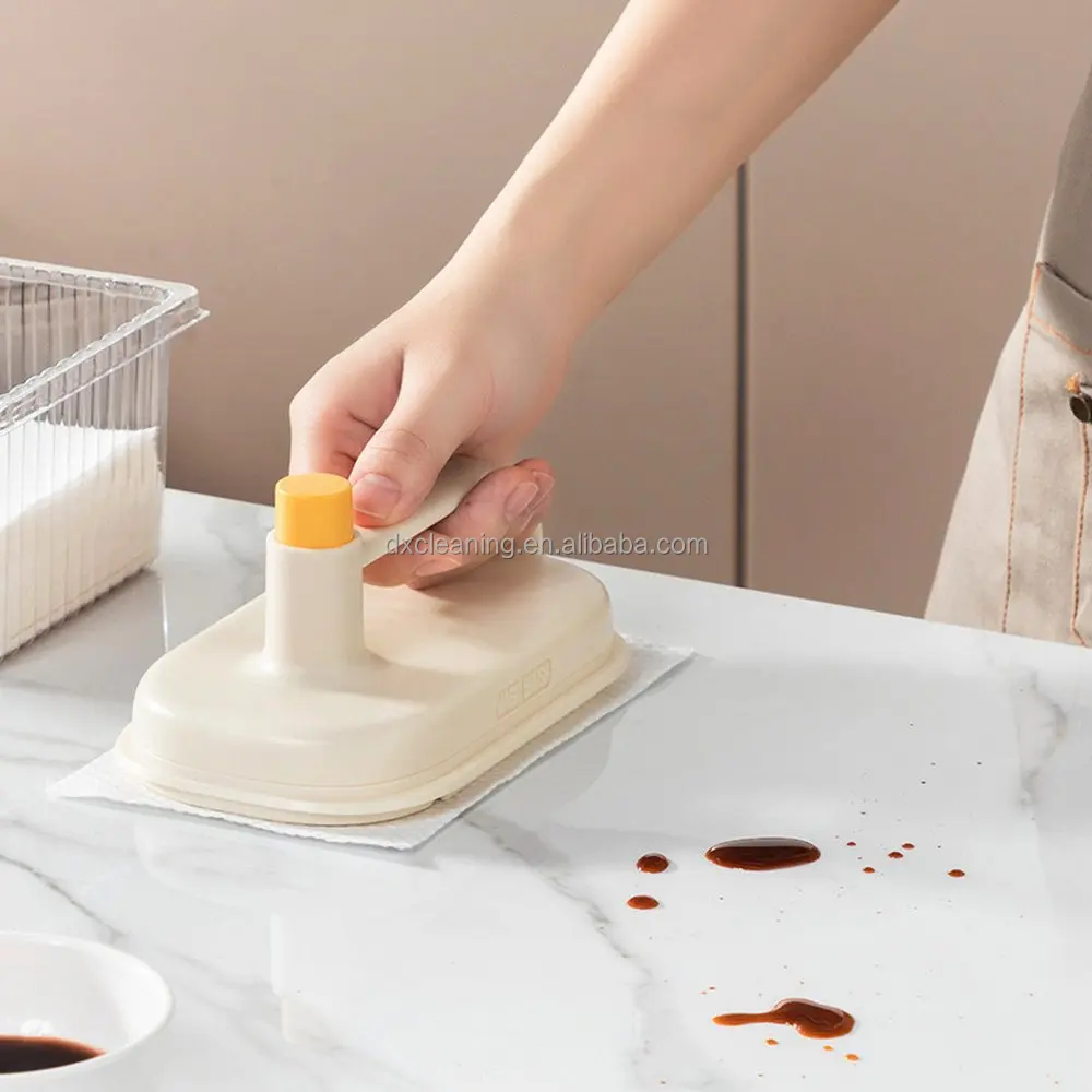 Disposable Magic Cleaning Brushes Specialized Kitchen Degreasing Cloth Protecting Hands 2 Washcloths Replaceable Cleaning Brush