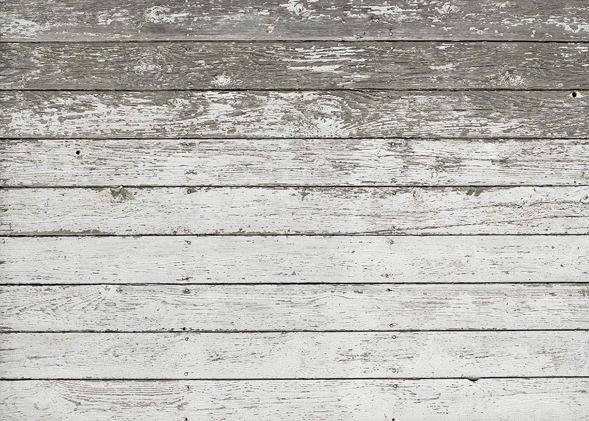 5x7ft White Brick Wall With Wooden Floor Photography - View #8