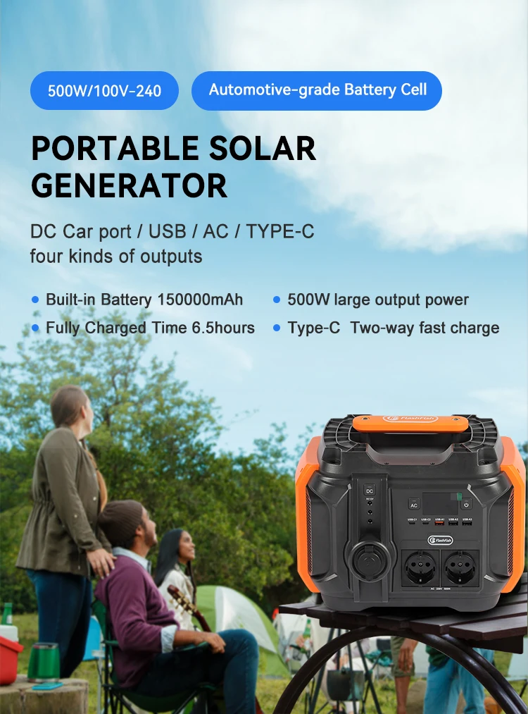 Dropshipping Hot Selling Charging Battery 500 Watt Solar Generator ...