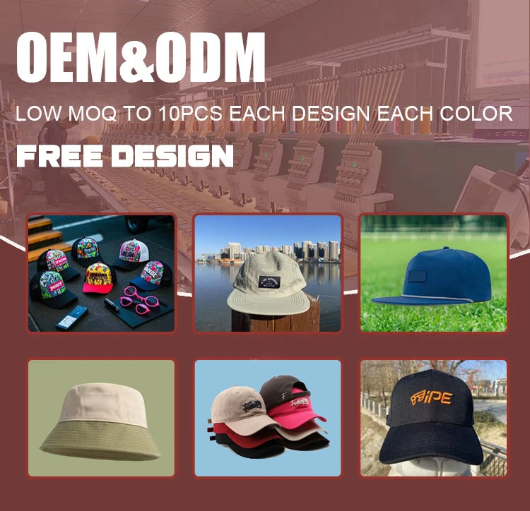 High Custom Captain Oak Leaves Embroidered Baseball Cap Woven Plain Fabric Trucker Hat Printed Sports Character Cotton Sweatband