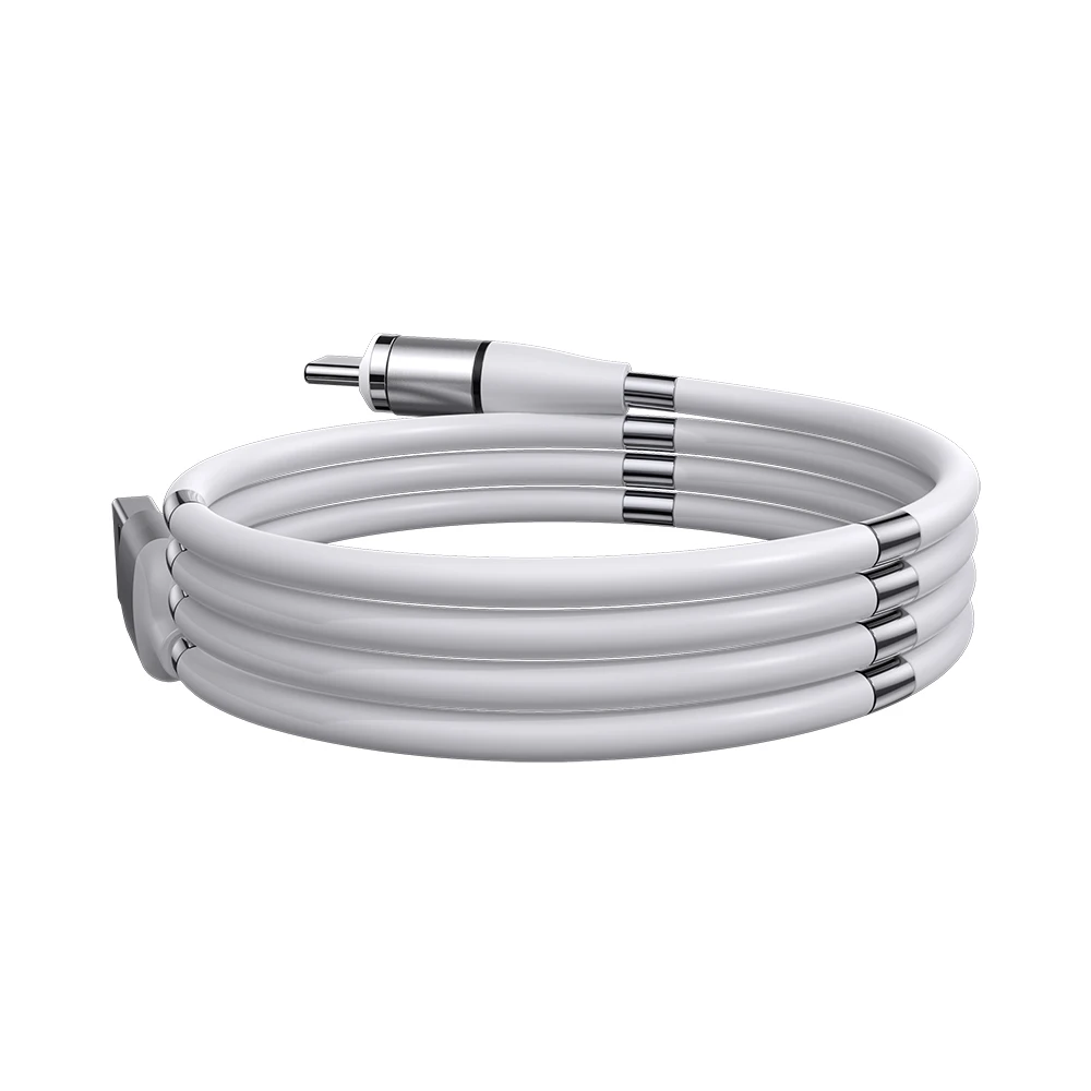 Лидер продаж, магнитный USB-кабель 3 в 1 с легкой катушкой, магнитный кабель для передачи данных для iphone