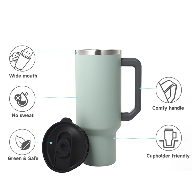 Alibaba.com: Everich 40oz Tumbler with Handle, Sublimation Double Wall ...