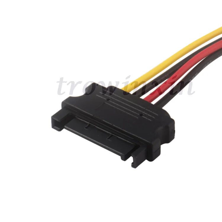 15 PIN SATA to Molex IDE 4 PIN Female Cable Adapter  Hard  Power Cable Serial ATA Sata  Power Supply