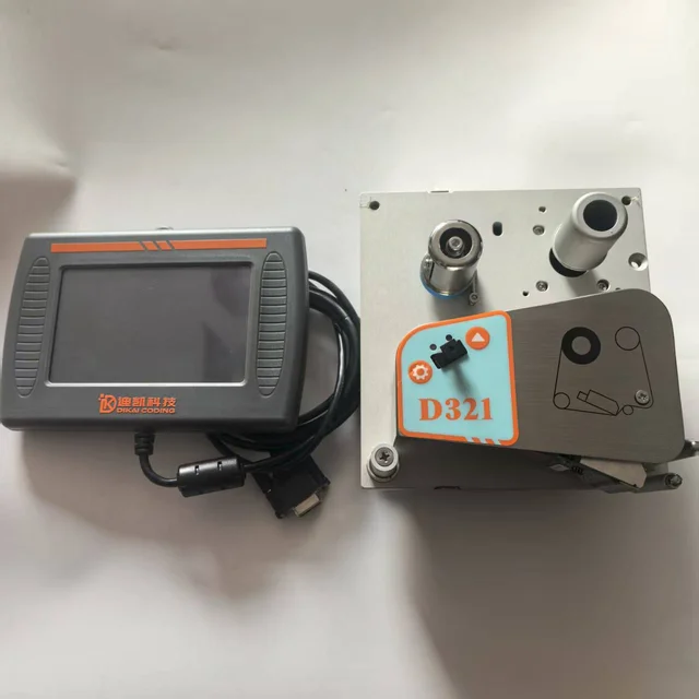 Labeling Machine Production Line 32mm Print Head Thermal TTO Printer D321 Date Printer 32mm*15mm Automatic Cartons Paper 3