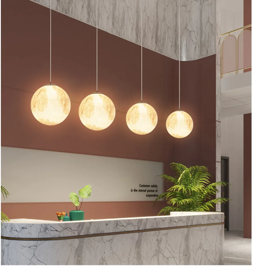 Lampada Sospensione Orso 3D Per Bambini - Globo Luna Con Coniglietto LED Per Camera 3 Luci Regolabile - Foto 9