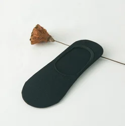 Хлопковые белые и черные невидимые носки-башмачки для женщин с низким вырезом на