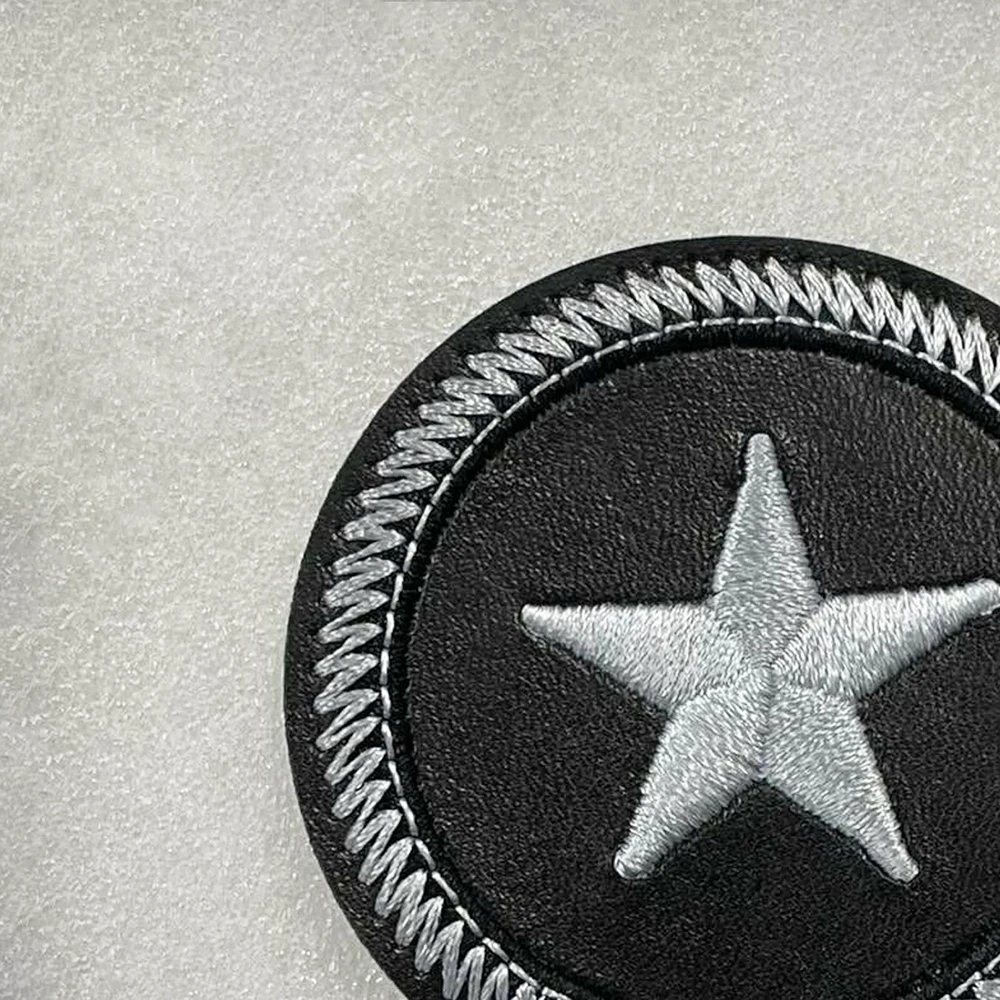 Custom Heat Press 3d Puff Logo Badges Embroidered Patch Sew On Iron On