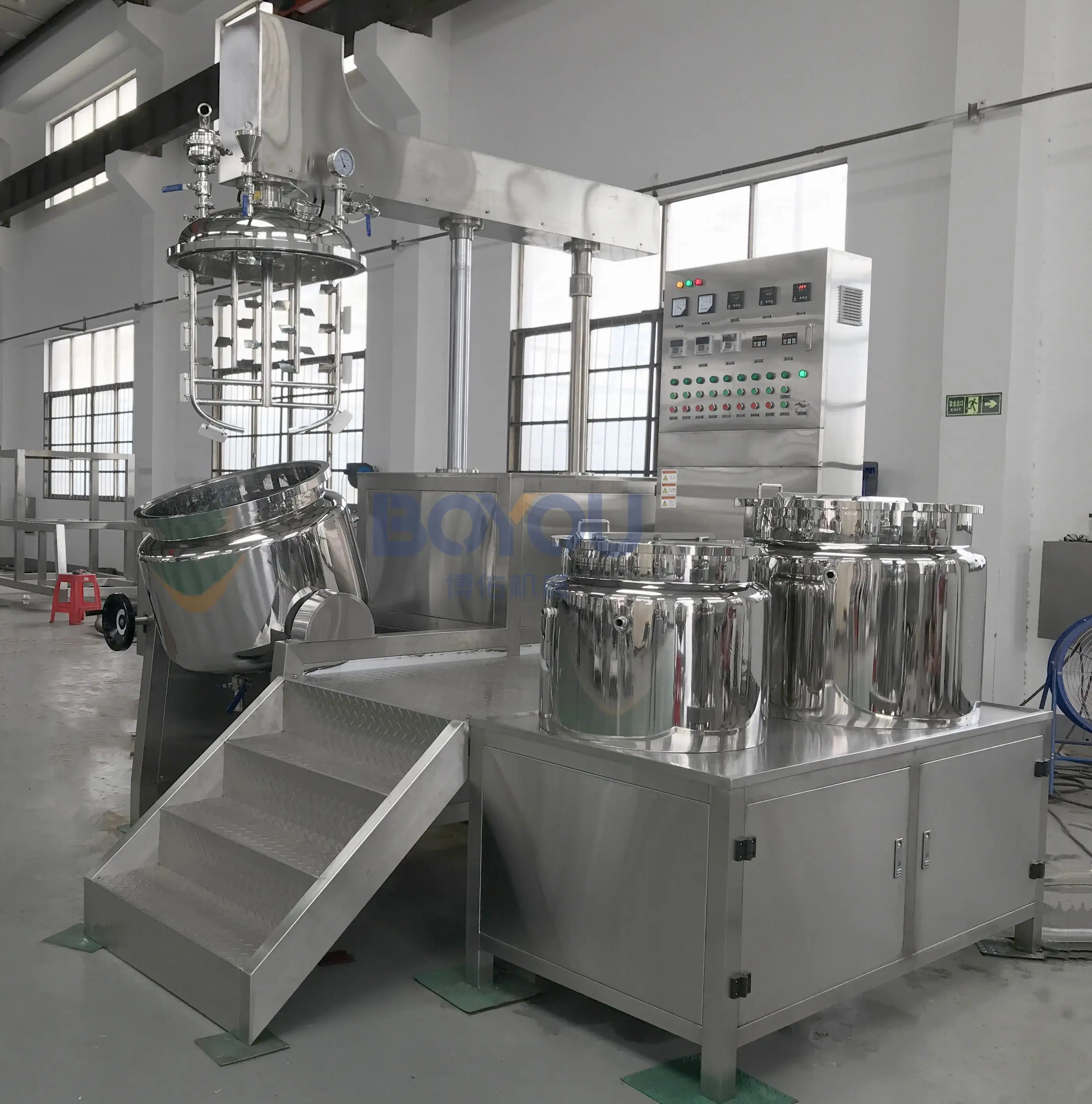 100l Good Quality Toothpaste Making Machine Cosmetic Vacuum Emulsifying Mixer Mixing Equipment