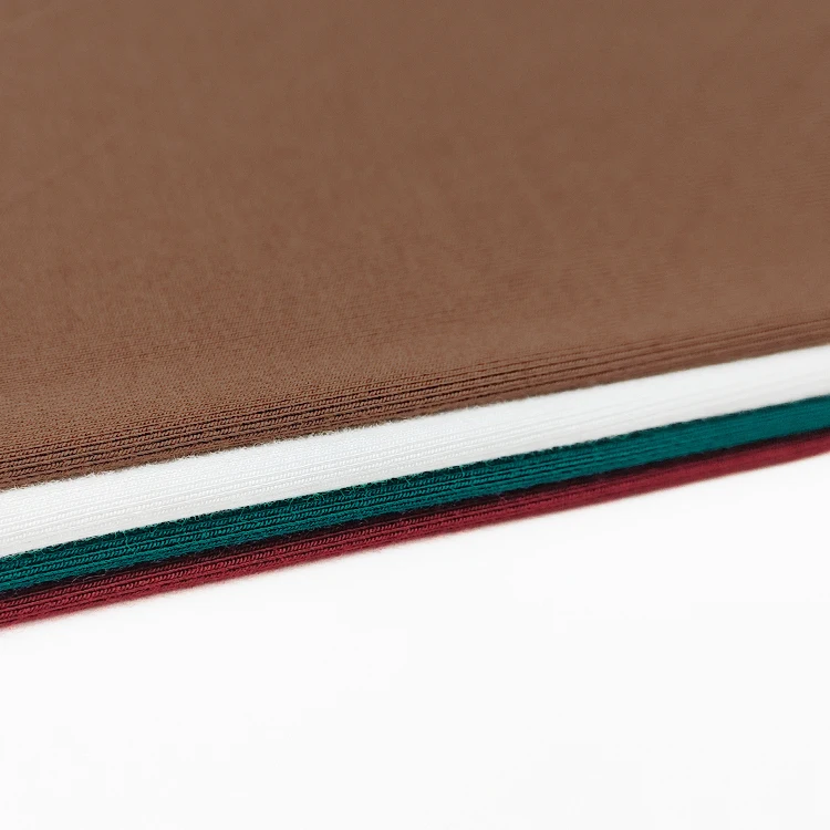 Wholesale Knit 100% Bamboo Material Fabric by Rolls, Pure Color Stretch Bamboo Jersey Fabric for T Shirts/ factory