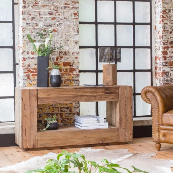 Industrial wood Console Table | BlueSkyHome UK