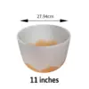 11 inches with bag
