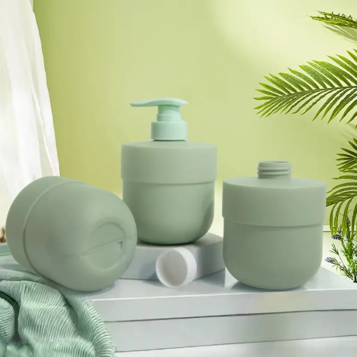 500ml Hdpe Plastic Jar With Soft Touch Hair Mask Jar