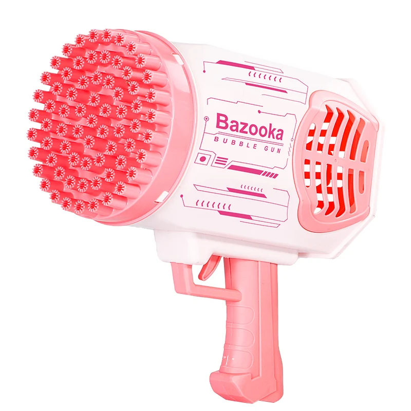 Wholesale Automatic Electric Kids 69 Holes Rocket Boom Bubble Launcher Shooter Gun Machine Toys Bazooka Bubble Gun For Kids