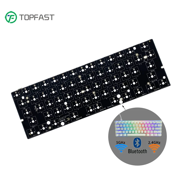 GK61 Keyboard PCB - Customizable 60% Mechanical Keyboard