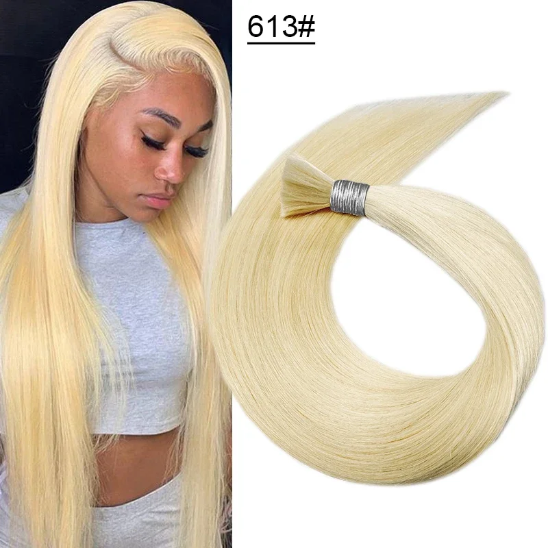 Virgin Human Hair Bulk til fletning Extensiones Cabelo Humano_voghion.com