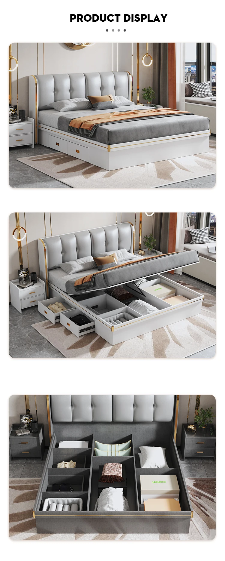 Modern Queen Bed Frame Double/single Bed Accept Custom Buy Double Bed,Queen Bed Frame,Single
